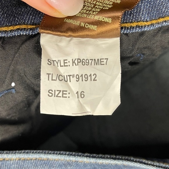 KUT FROM THE KLOTH FARRAH BABY BOOTCUT DENIM DARK WASH BLUE JEANS - Picture 15 of 15